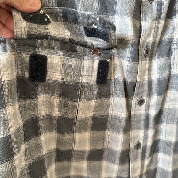 MENS SIMMS GUIDE SERIES FISHING SHIRT MIDWEIGHT LONG SLEEVE CHECKED TECHNICAL M - Picture 5 of 12